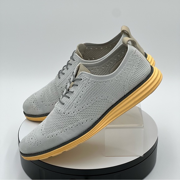 Cole Haan ØriginalGrand Stitchlite Wingtip Ox 11M Ironstone grey, sunset yellow - Picture 1 of 10